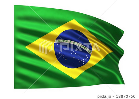 ブラジル国旗のイラスト素材