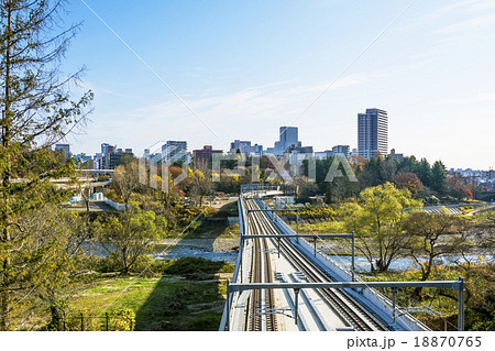 仙台市・仙台市地下鉄東西線新型車両と仙台市全景 仙台市・仙台市地下鉄東西線新型車両と仙台市全景 18870765