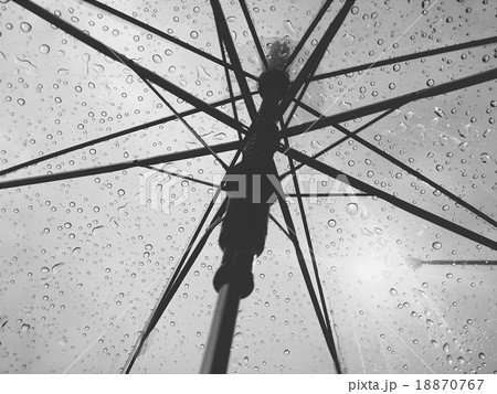 Umbrella with rain drops Umbrella with rain drops 18870767