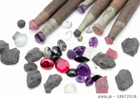 Tool jewel lapidary on white background Tool jewel lapidary on white background 18872018