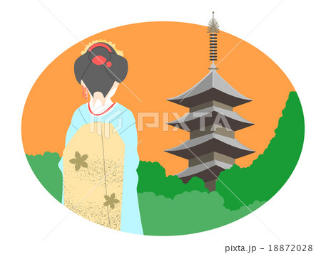 京都五重塔夕 18872028