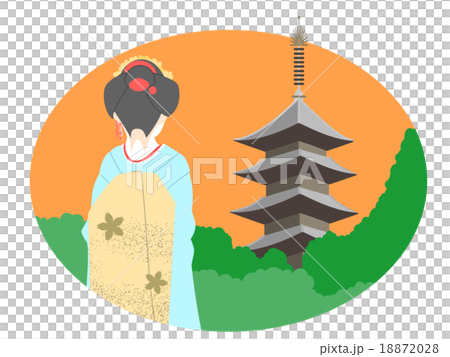 京都五重塔夕 18872028