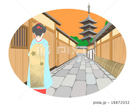京都路地夕 18872032