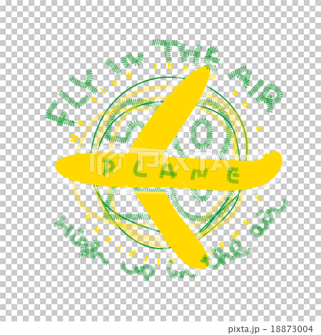 手書き風飛行機のイラスト 18873004