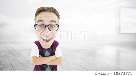 Composite image of geeky businessman Composite image of geeky businessman 18873776