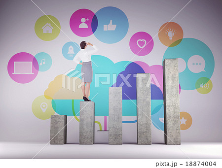 Composite image of businesswoman scratching her head Composite image of businesswoman scratching her head 18874004