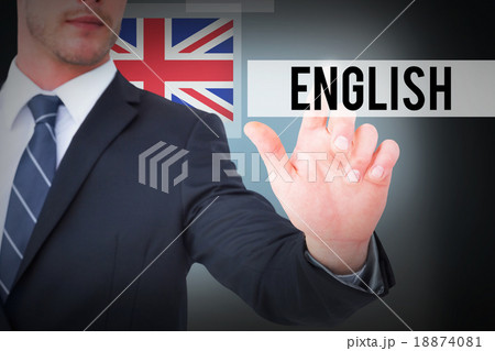 English against blue background with vignette English against blue background with vignette 18874081