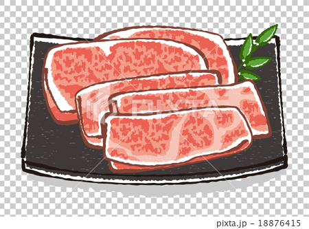 肉イラストaのイラスト素材