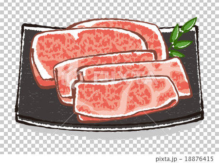 肉イラストaのイラスト素材