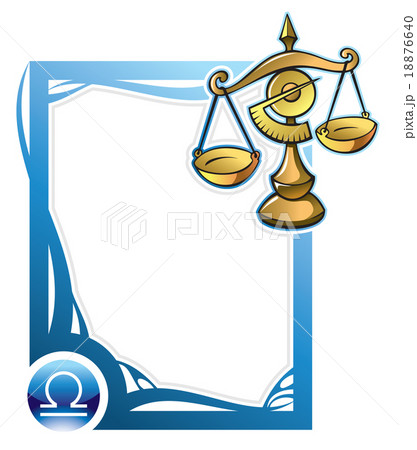 Zodiac frame series: Libra, vector illustration 18876640