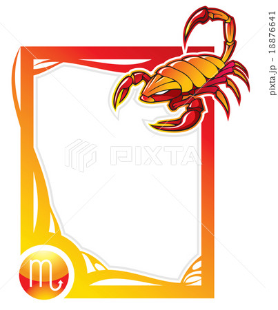 Zodiac frame series: Scorpio, vector illustration 18876641