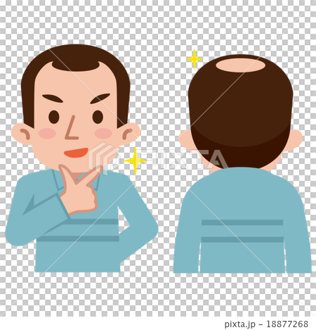 A man not aware of baldness 18877268