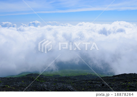 富士山から見る雲海 18878264