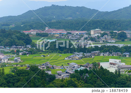 長野　阿智村の田園風景 18878459