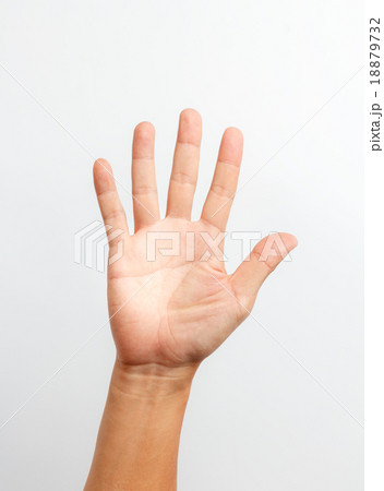 hands counting number five 18879732