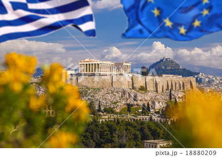 Acropolis with Parthenon temple in Athens, Greece 18880209