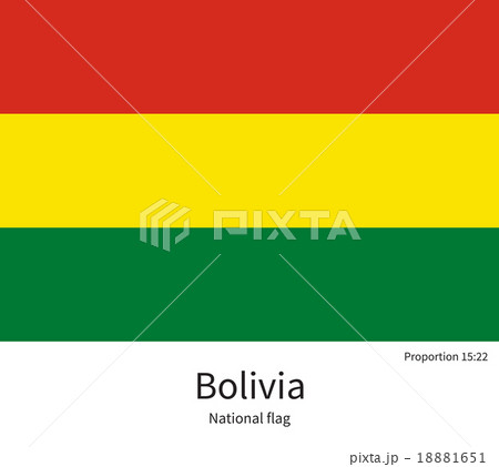 National flag of Bolivia with correct proportions 18881651