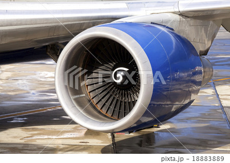 Close up picture of an engine of an airplane Close up picture of an engine of an airplane 18883889