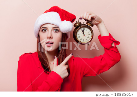 woman with alarm clock woman with alarm clock 18885017