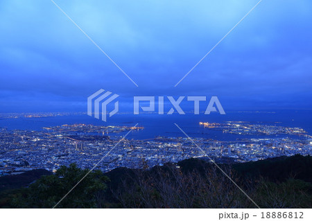 神戸摩耶山からの夜景・日本三大夜景 神戸摩耶山からの夜景・日本三大夜景 18886812