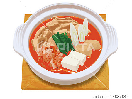 Kimchi Hot Pot Stock Illustration