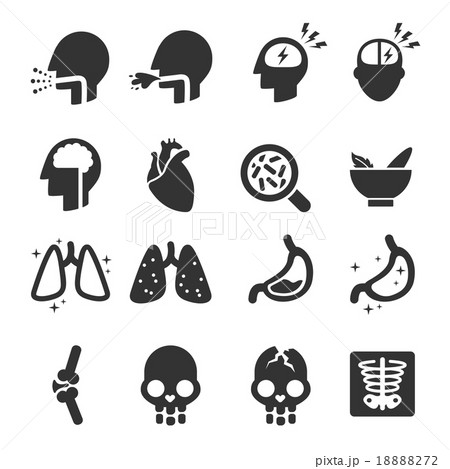 Symptoms Icons - Medical Illustration 18888272
