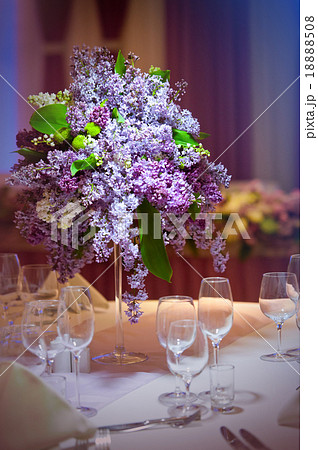 bunch lilac in vase on table bunch lilac in vase on table 18888508
