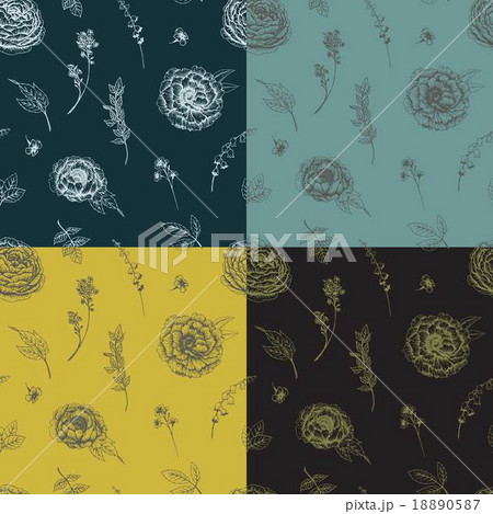Vector floral pattern Vector floral pattern 18890587