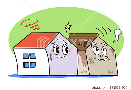 空き家問題のイラスト素材