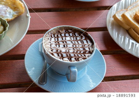a cup of latte-art hot coffee mocca latte a cup of latte-art hot coffee mocca latte 18891593