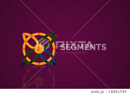 Vector outline minimal abstract geometric logo Vector outline minimal abstract geometric logo 18891594
