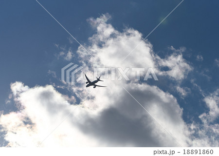 大空へ Boeing787 上昇中 18891860
