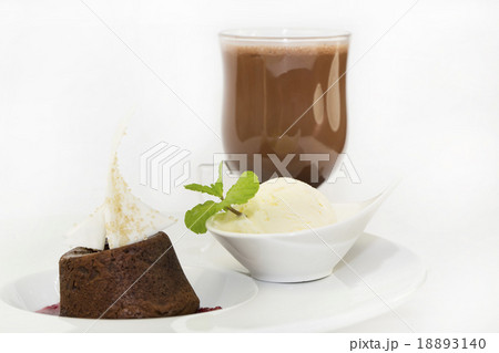 poppy seed dessert with ice cream and cocoa poppy seed dessert with ice cream and cocoa 18893140