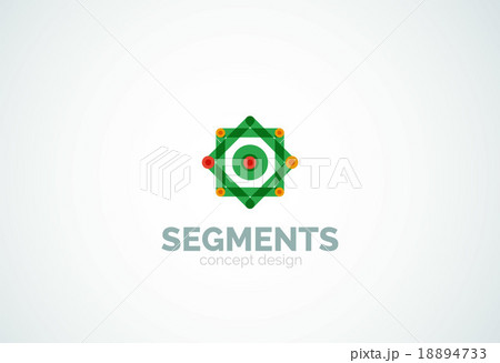Vector outline minimal abstract geometric logo 18894733