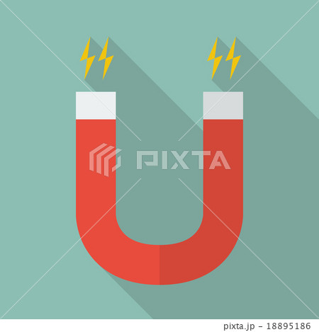 Magnet Flat Icon 18895186