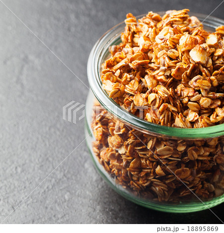 Healthy breakfast Fresh granola, muesli Healthy breakfast Fresh granola, muesli 18895869
