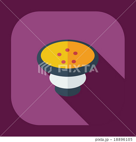Flat modern design with shadow icons parts hookah Flat modern design with shadow icons parts hookah 18896105