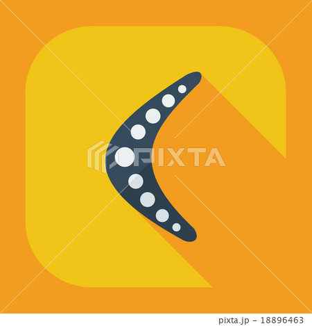 Flat modern design with shadow icons boomerang Flat modern design with shadow icons boomerang 18896463