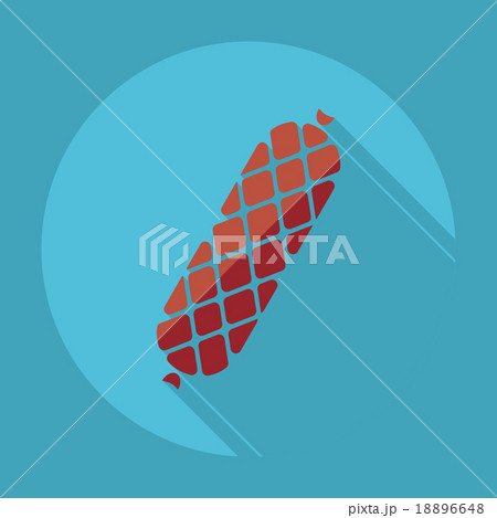 Flat modern design with shadow meat products 18896648