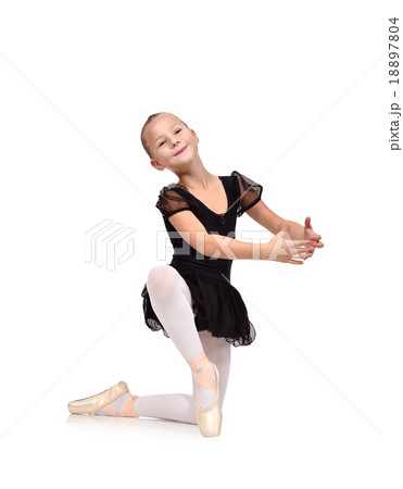 Little beautiful ballerina dancing 18897804