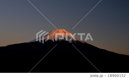 ふともっぱらからの富士山夕日 18900152