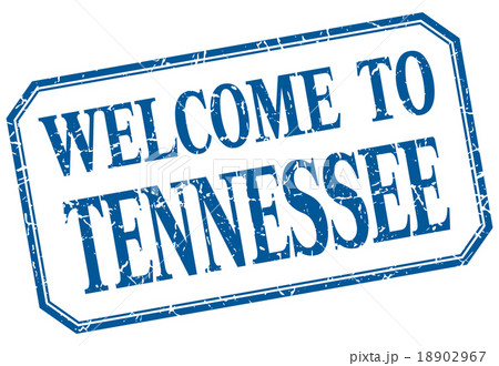 Tennessee - welcome blue vintage isolated label 18902967