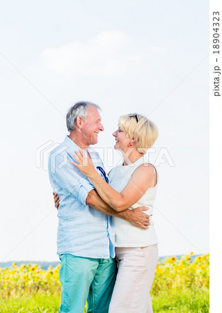 Woman and man, seniors, embracing in love 18904323