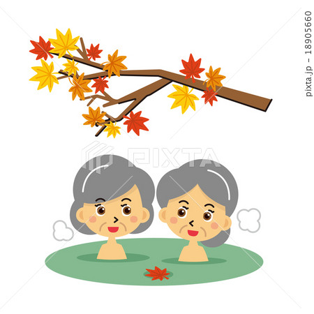 温泉とミドル女性 18905660