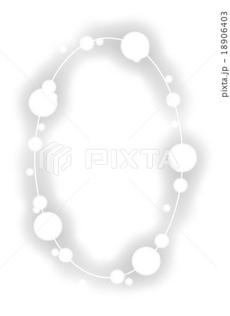 ほわほわモノローグ 楕円2 ランダムのイラスト素材