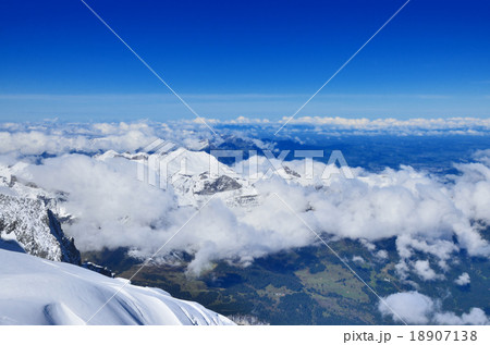 スイス　ユングフラウヨッホからのスイスアルプスの眺め 18907138