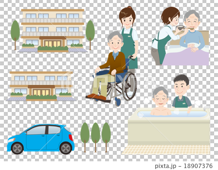Various scenes of nursing care 18907376