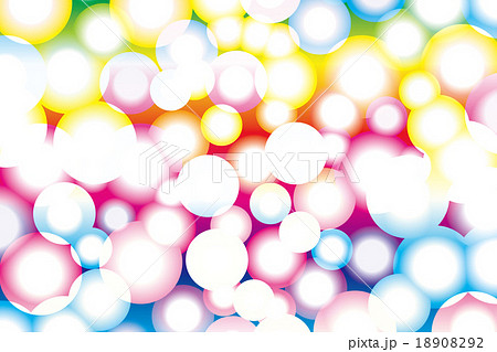 背景素材壁紙 虹彩 虹色 レインボーカラー 七色 カラフル 円 球 幻想的 夢 ファンタジー にじ のイラスト素材 1092