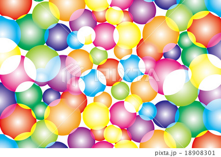 背景素材壁紙 虹彩 虹色 レインボーカラー 七色 カラフル 円 球 幻想的 夢 ファンタジー にじ のイラスト素材 1001