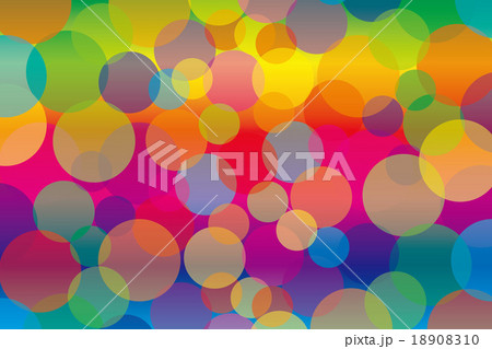 背景素材壁紙 虹彩 虹色 レインボーカラー 七色 カラフル 円 球 幻想的 夢 ファンタジー にじ のイラスト素材 1010